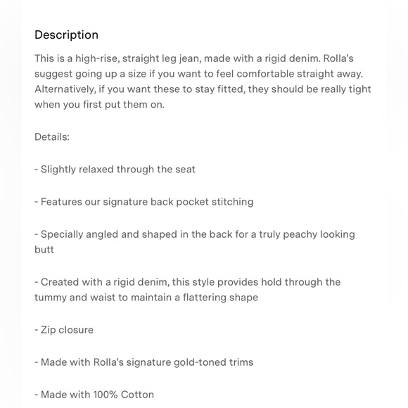 ROLLA’S Classic High Rise Straight Jeans in Mid Vintage Blue - Picture 16 of 16